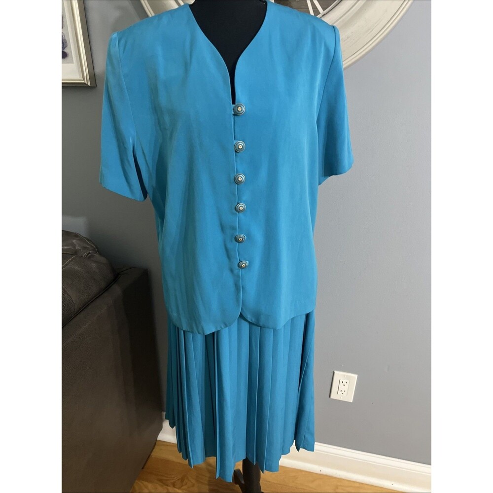Nancy II ︱14P︱Turqoise Blouse︱USA︱Vintage ︱1980's